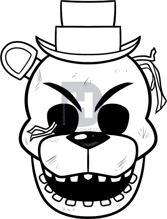 547x720 How To Draw Golden Freddy, Step By Step, Drawing Guide, By - Freddy Sketch
