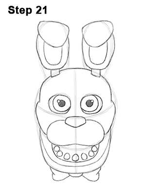 300x388 How To Draw Bonnie (Five Nights - Freddy Sketch