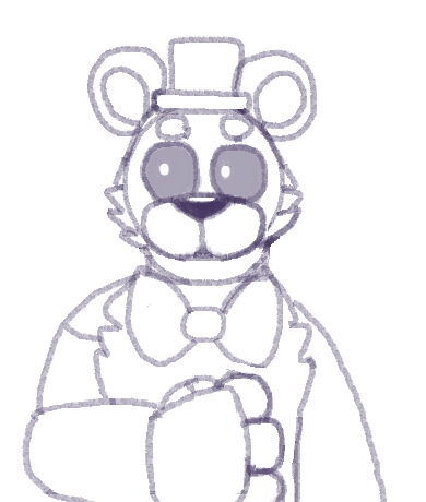 390x460 Shadow Freddy (Sketch)(Wip) Weasyl - Freddy Sketch