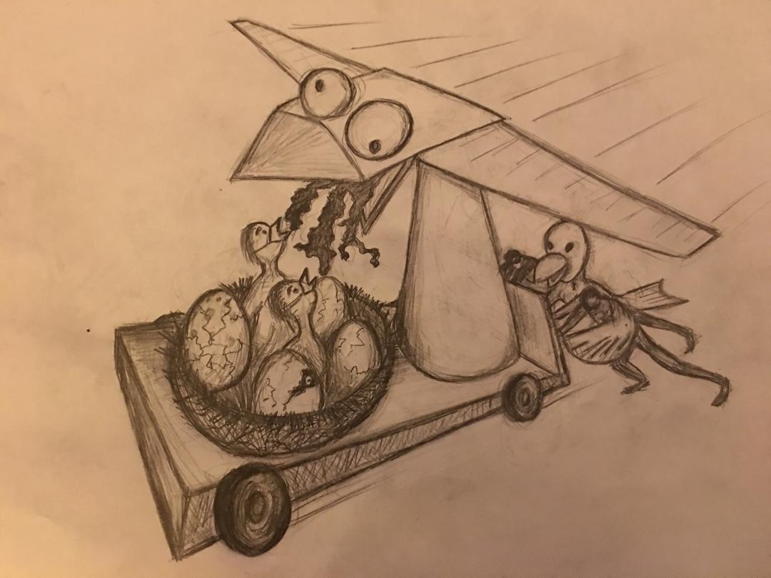 1080x810 Free Bird Yeah! - Free Bird Sketch