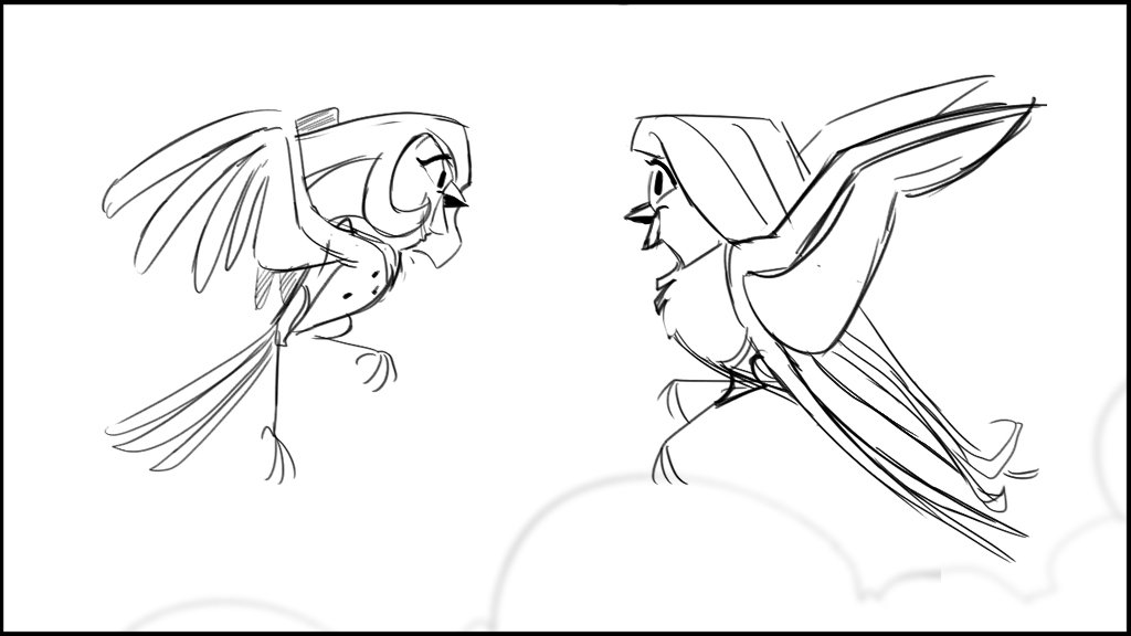 1024x576 Image - Free Bird Sketch