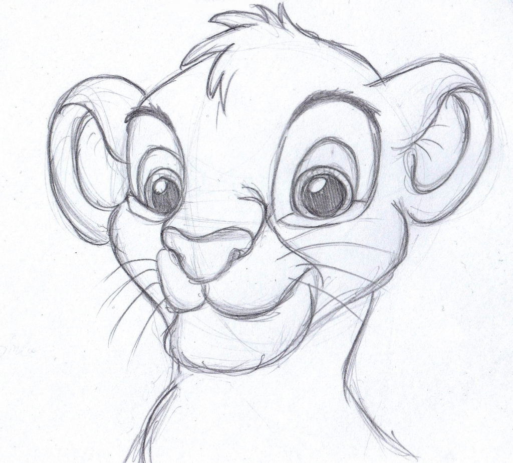 1024x923 Disney Cartoon Sketches Disney Cartoons Drawing At Getdrawings - Free Cartoon Sketches