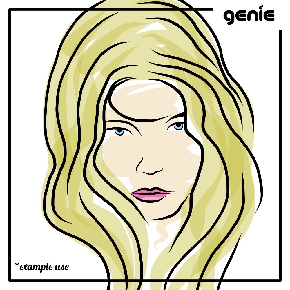 1000x1000 Fashion Women Model Faces Vector Graphic Illustration Hand Drawn - Free Digital Sketch