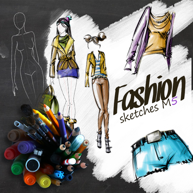 640x640 Free Fashion Sketches M5 Make Your Picsart Closet Come Alive - Free Fashion Sketches
