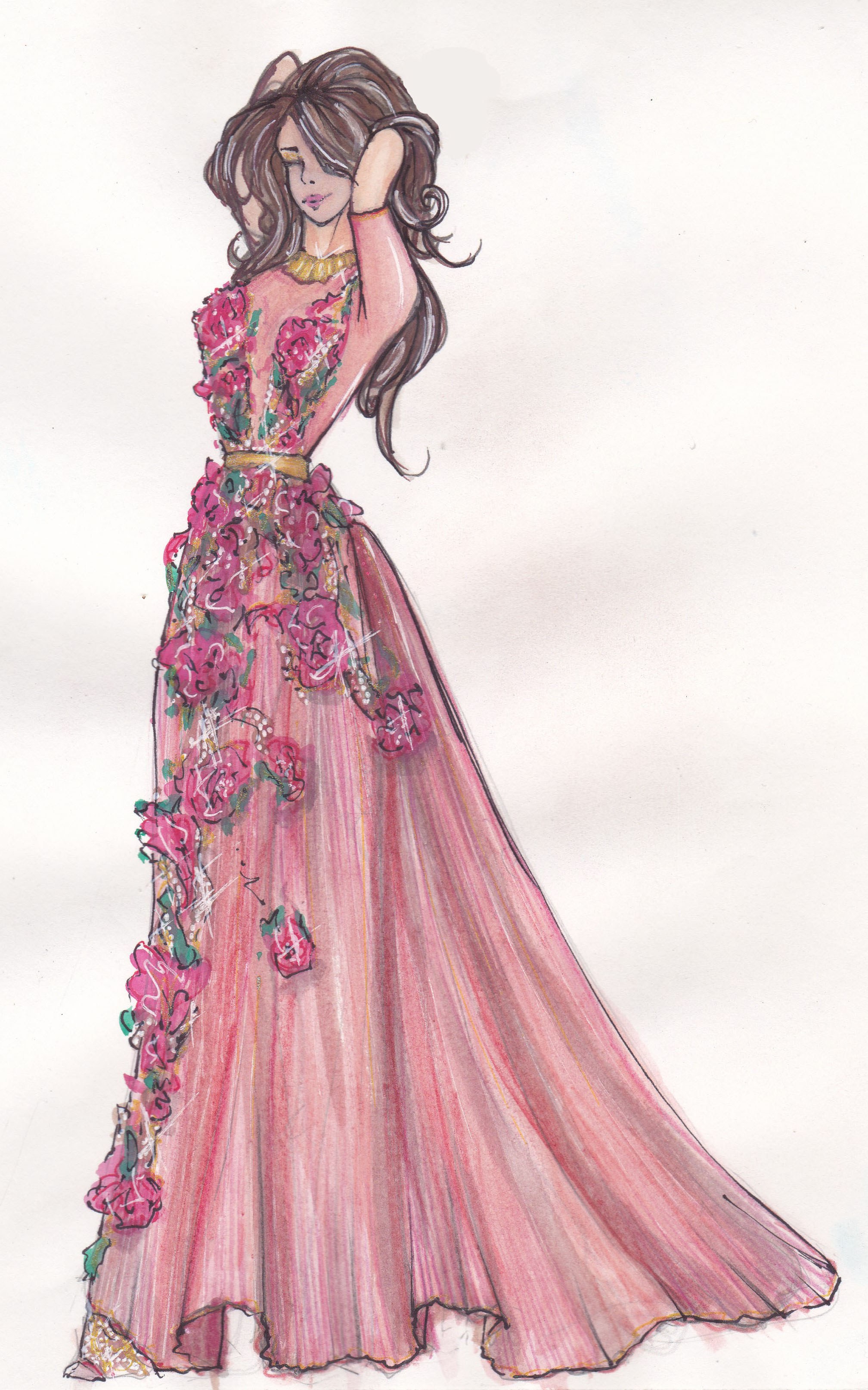 2016x3227 How To Present Fashion Sketches To Reach More People And Get - Free Fashion Sketches