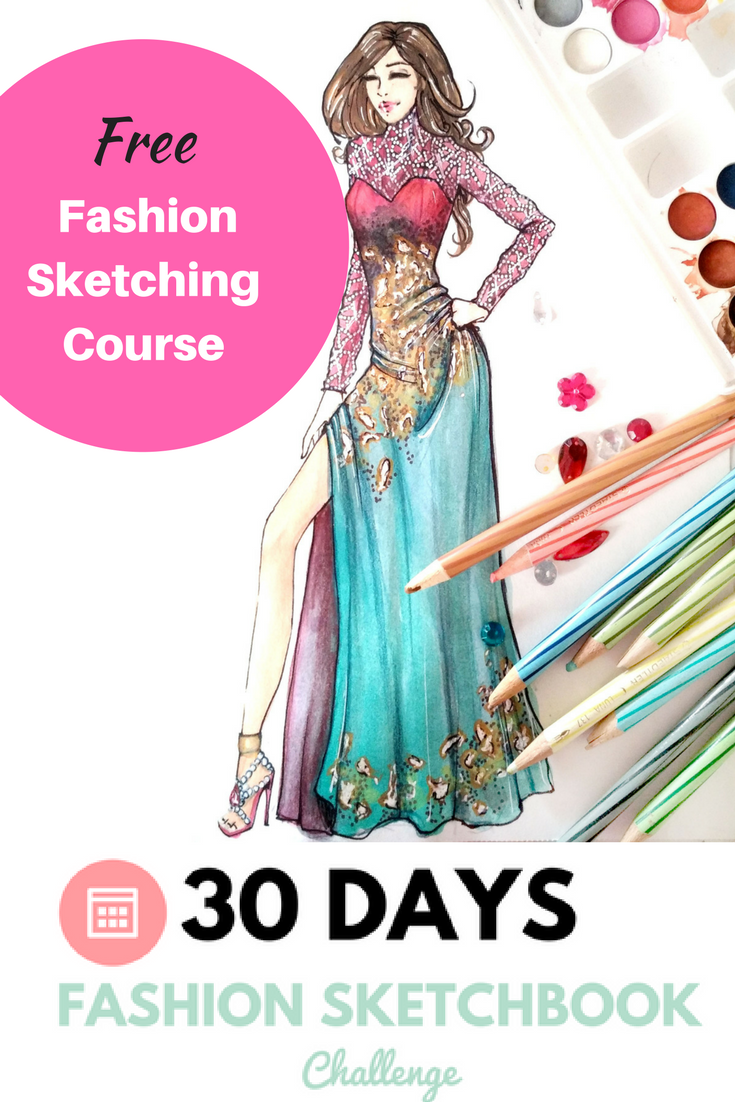 735x1102 Make Fashion Sketches Like A Pro In 30 Days In 2018 Fashion - Free Fashion Sketches