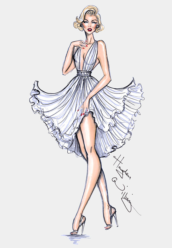 600x862 50 Best Fashion Design Sketches For Your Inspiration, Fashion - Free Fashion Sketches