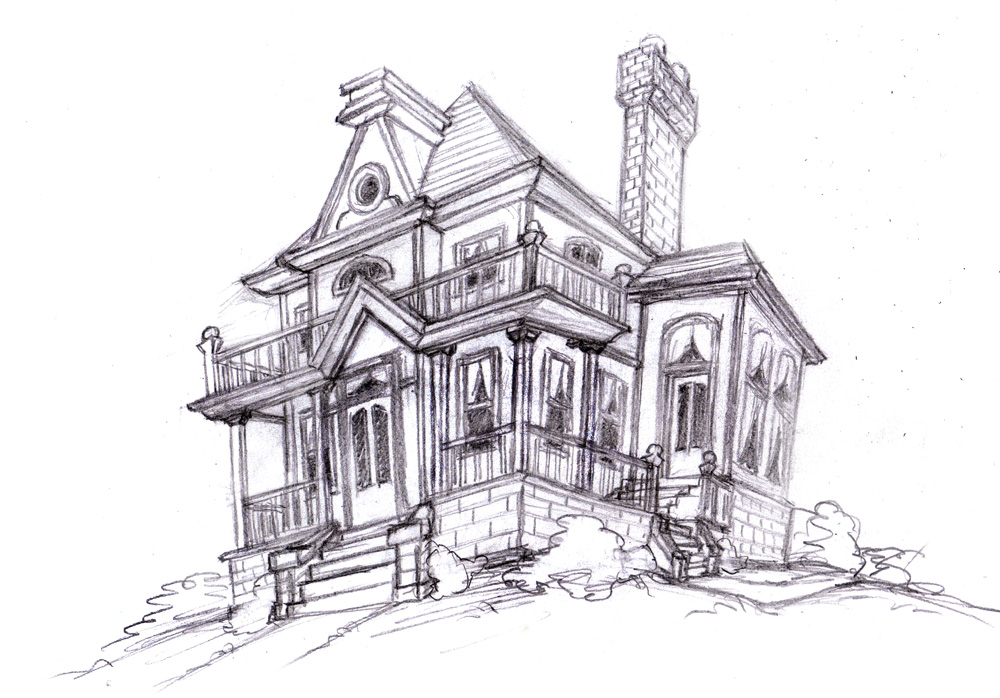 1000x698 Magellin Blog An Old House Sketch, Sketches Of Old Houses - Free House Sketch