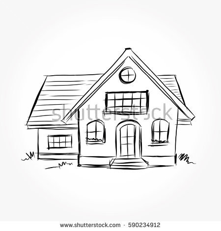 450x470 Draw Exterior House Plans Free Awesome Sketch House Architecture - Free House Sketch