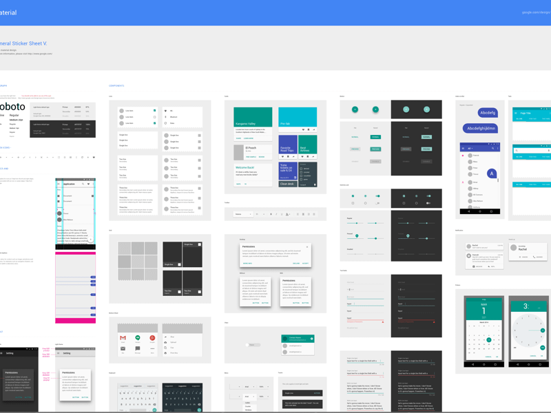 800x600 Material Design By Google Sketch Freebie - Free Sketch Designs
