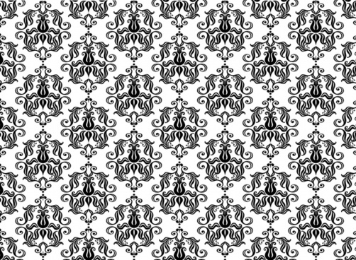 502x368 Decorative Pattern Classical Blue Flat Flowers Sketch Free Vector - Free Sketch Patterns