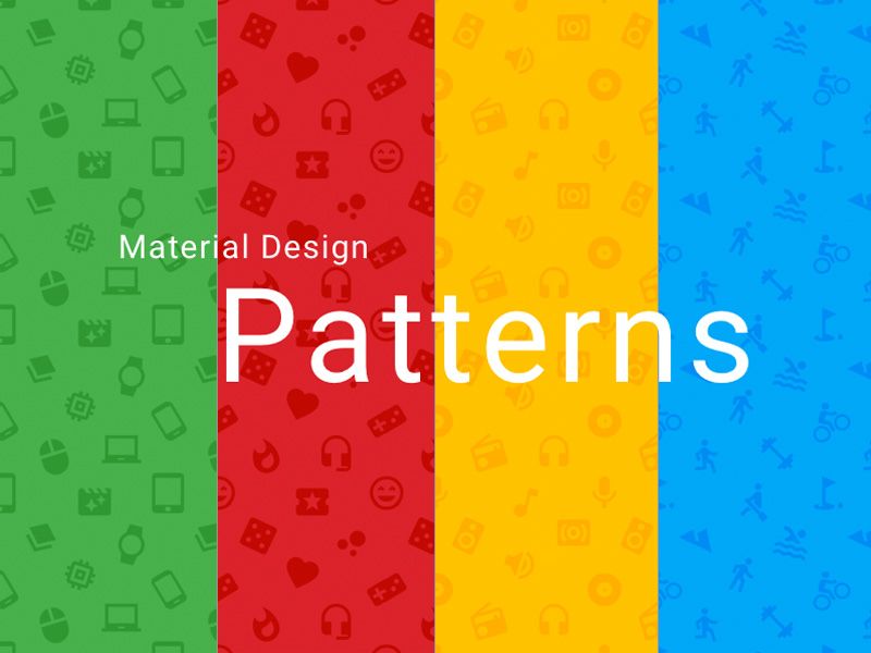 800x600 Material Design Icon Patterns - Free Sketch Patterns