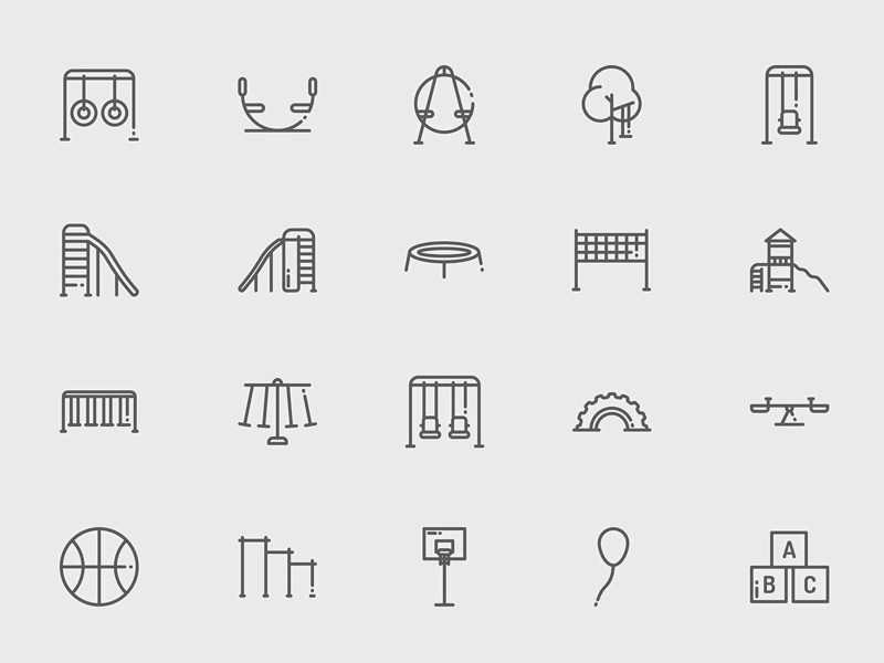 800x600 Playground And Games Icons Sketch Freebie - Free Sketching Games