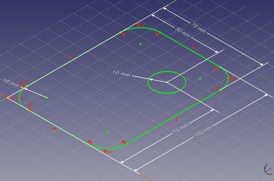 freecad print sketch