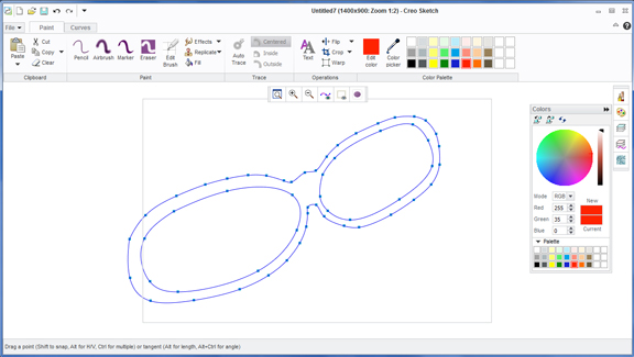 576x325 Creo Sketch A Free 2d Paint And Sketch Program From Ptc - Freeware Sketch
