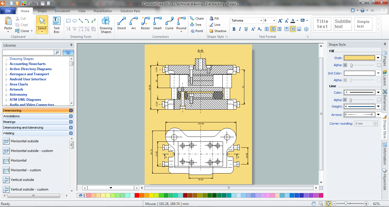 1366x729 Mechanical Drawing Software - Freeware Sketch