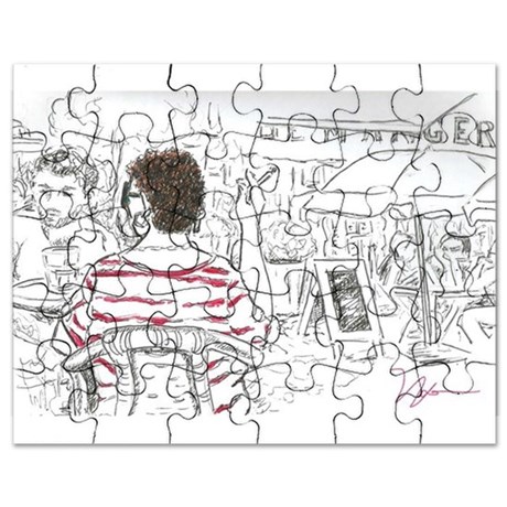 460x460 French Cafe Puzzles - French Cafe Sketch
