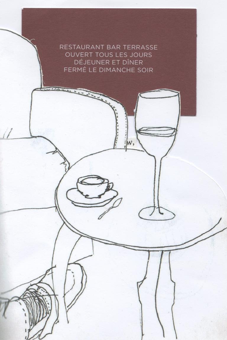 768x1148 French Cafe Sketch - French Cafe Sketch