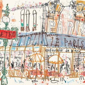 300x300 Paris Cafe Sign Art Etsy - French Cafe Sketch