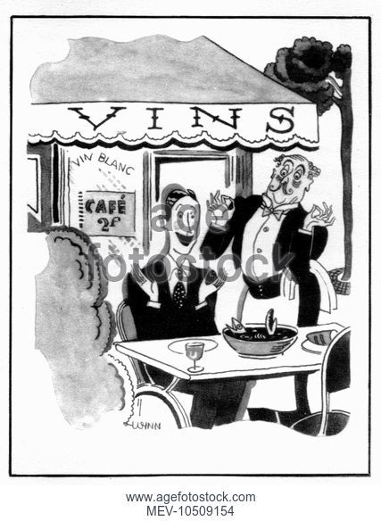 427x584 Sketch Diner French Stock Photos And Images Age Fotostock - French Cafe Sketch