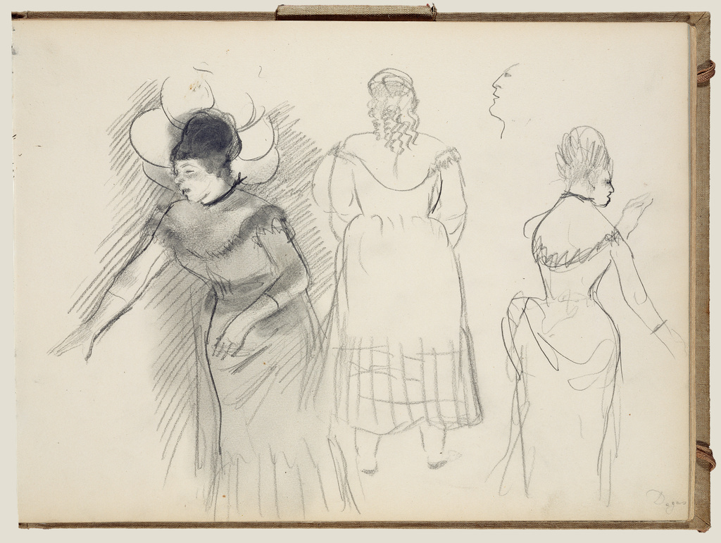 1024x771 Sketches Of Singers (Getty Museum) - French Cafe Sketch