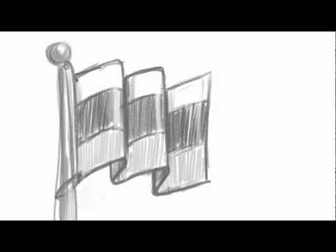480x360 How To Draw A Flag Waving Mat - French Flag Sketch