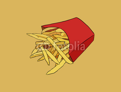 400x304 French Fries , Hand Draw Sketch Vector. Buy Photos Ap Images - French Flag Sketch