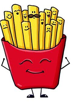 242x338 French Fries Artdrawings Kawaii, Cute Drawings - French Fries Sketch