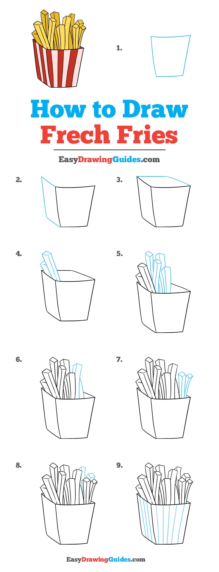 736x1919 How To Draw French Fries - French Fries Sketch