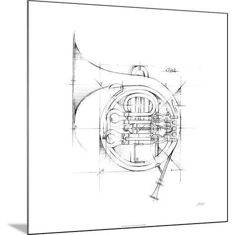 473x473 French Horn Sketch Limited Edition By Ethan Harper - French Horn Sketch
