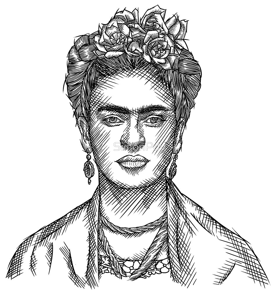 Frida Kahlo Sketch at PaintingValley.com | Explore collection of Frida ...