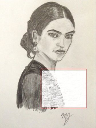 335x448 Frida Kahlo Sketch - Frida Kahlo Sketch