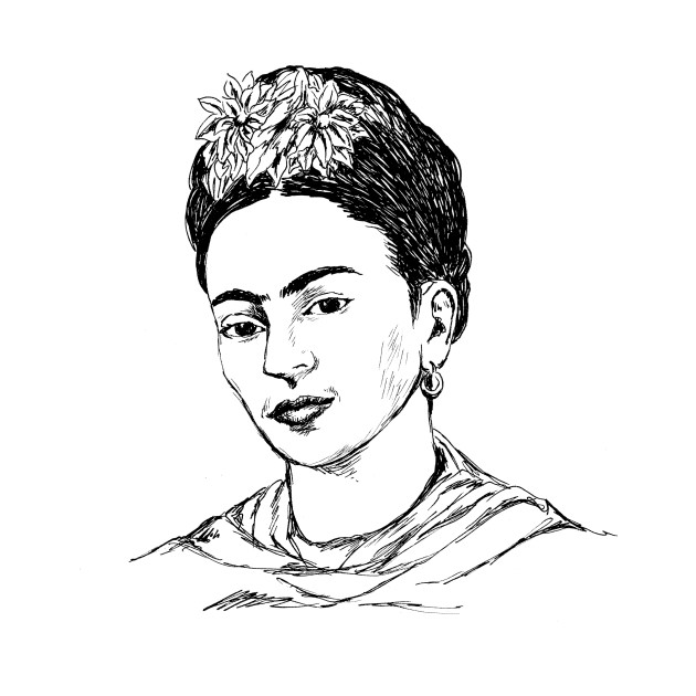 630x630 Frida Kahlo Portrait - Frida Kahlo Sketch