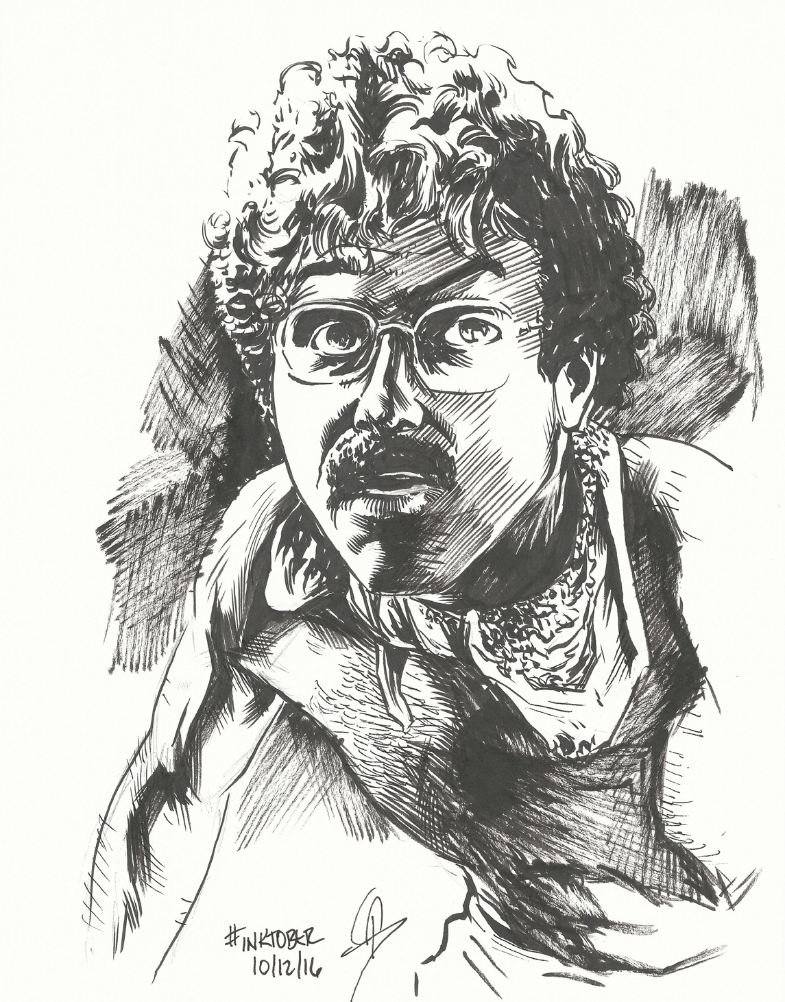 1145x1462 Head Counselor (Friday The 13th) Original Ink Sketch 8.5x11 Todd - Friday Sketch