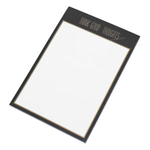 300x300 Think Good Thoughts Blank Plain Magnetic Memo Pad 7.75 X 5 - Fridge Sketch