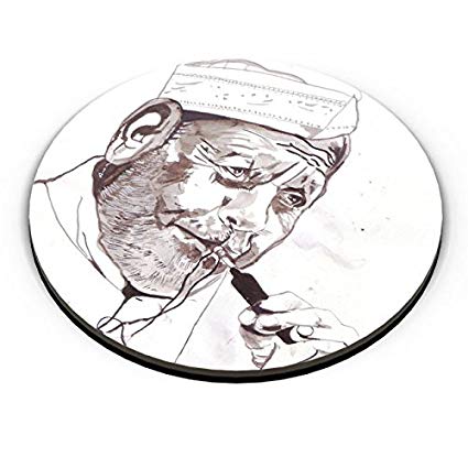 425x425 Buy Posterguy Ustad Bismillah Khan Painting Sketch, Art Fridge - Fridge Sketch