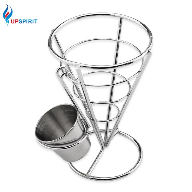 640x640 Upspirit 2 In 1 Plating French Fry Holder Sauce Ketchup Cup Stand - Fried Chicken Sketch