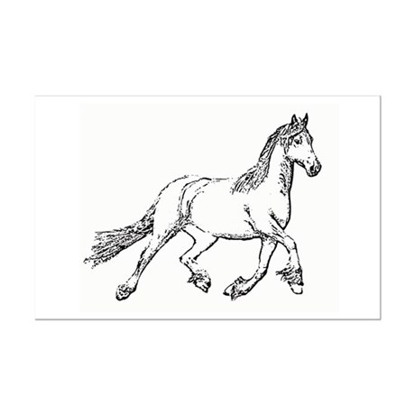 460x460 Friesian Horse Posters - Friesian Sketch