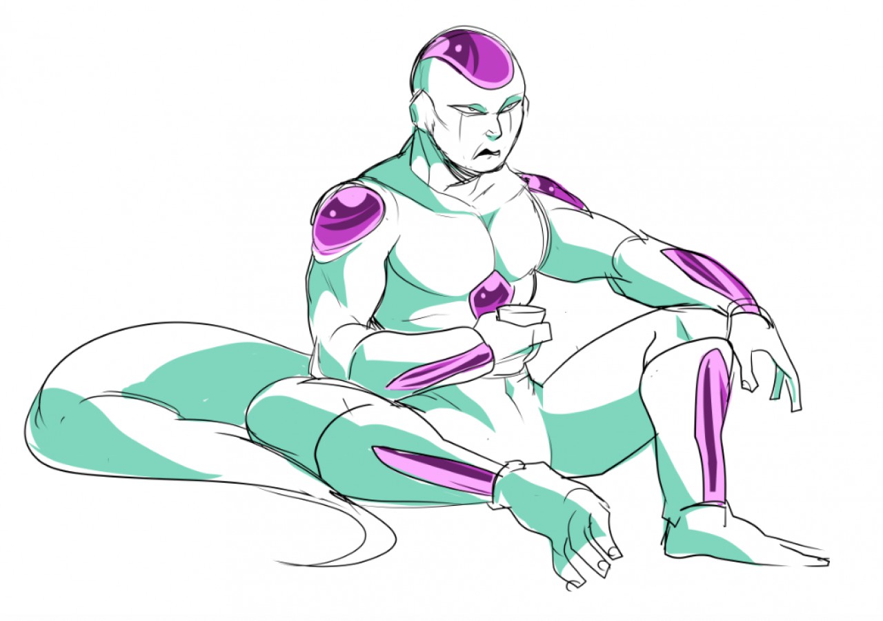 1280x900 Frieza Sketch By Squarerootofdestiny - Frieza Sketch