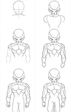 236x374 How To Draw Frieza Form 3 Dibujar Personajes Famosos - Frieza Sketch