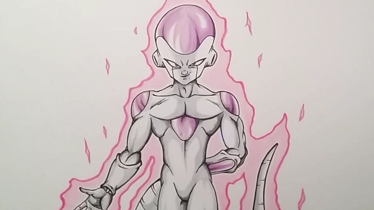 1280x720 Drawing Frieza Without Using A Reference Picture Dragonball Z - Frieza Sketch