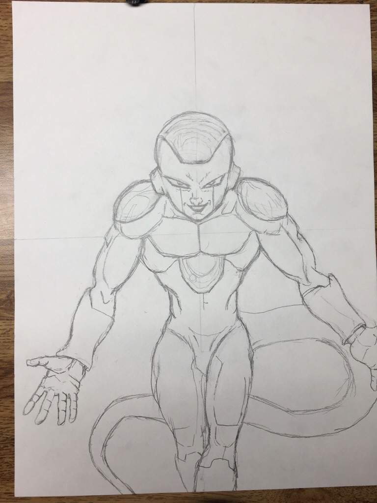 768x1024 Resurrection Of Frieza Drawing Anime Amino - Frieza Sketch