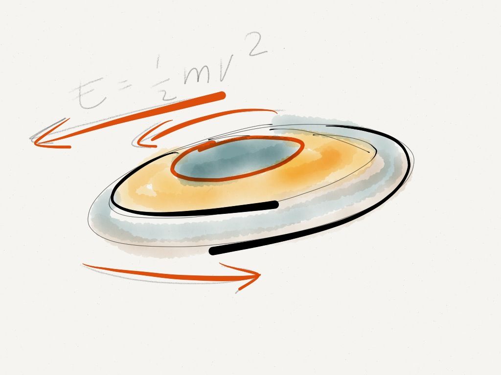 1024x768 Frisbee Sketch Sketch - Frisbee Sketch