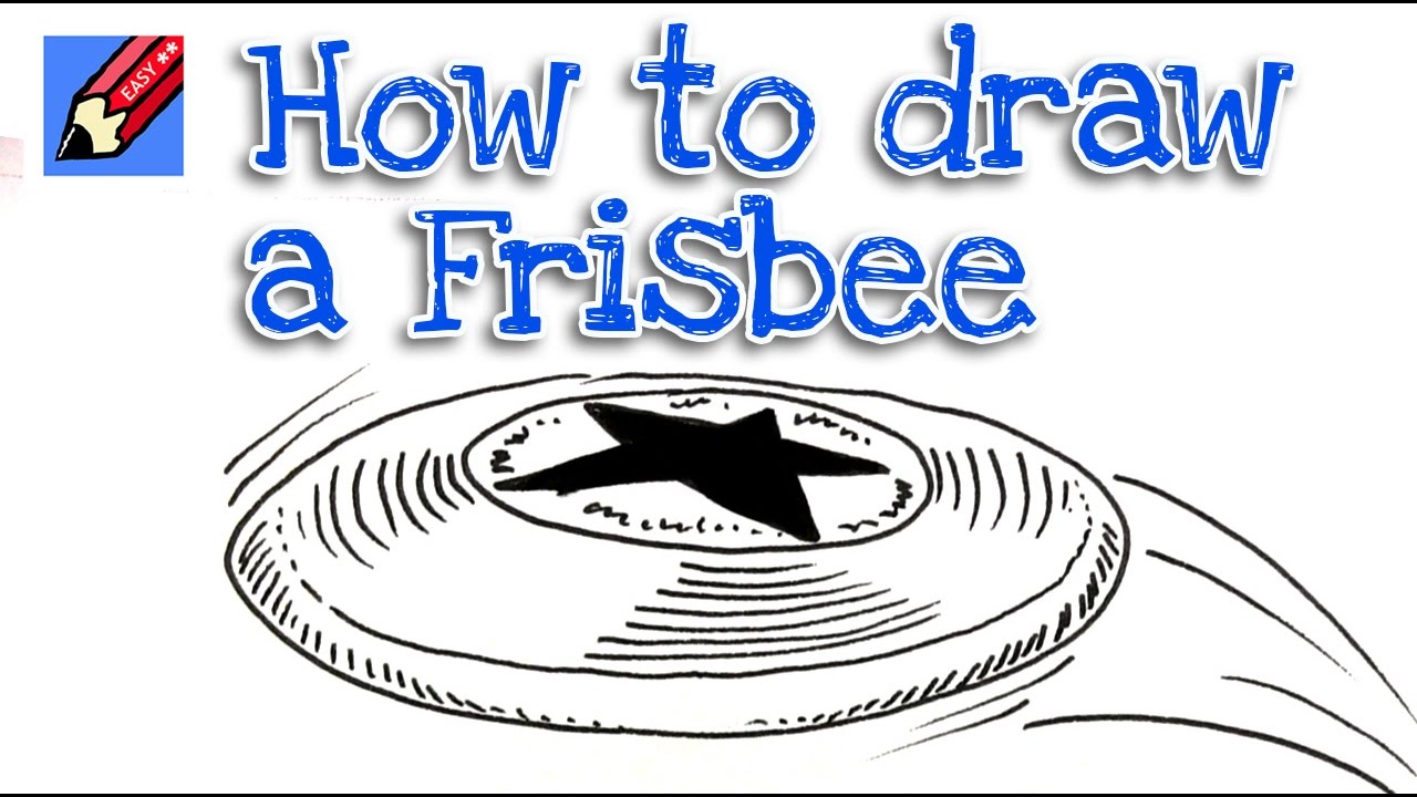 1280x720 How To Draw A Flying Frisbee Real Easy - Frisbee Sketch
