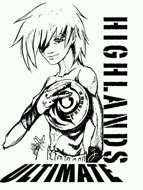 500x667 Ultimate Frisbee Ha To Images - Frisbee Sketch