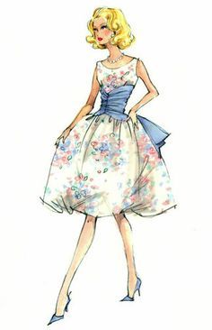236x366 Illustation - Frock Sketch