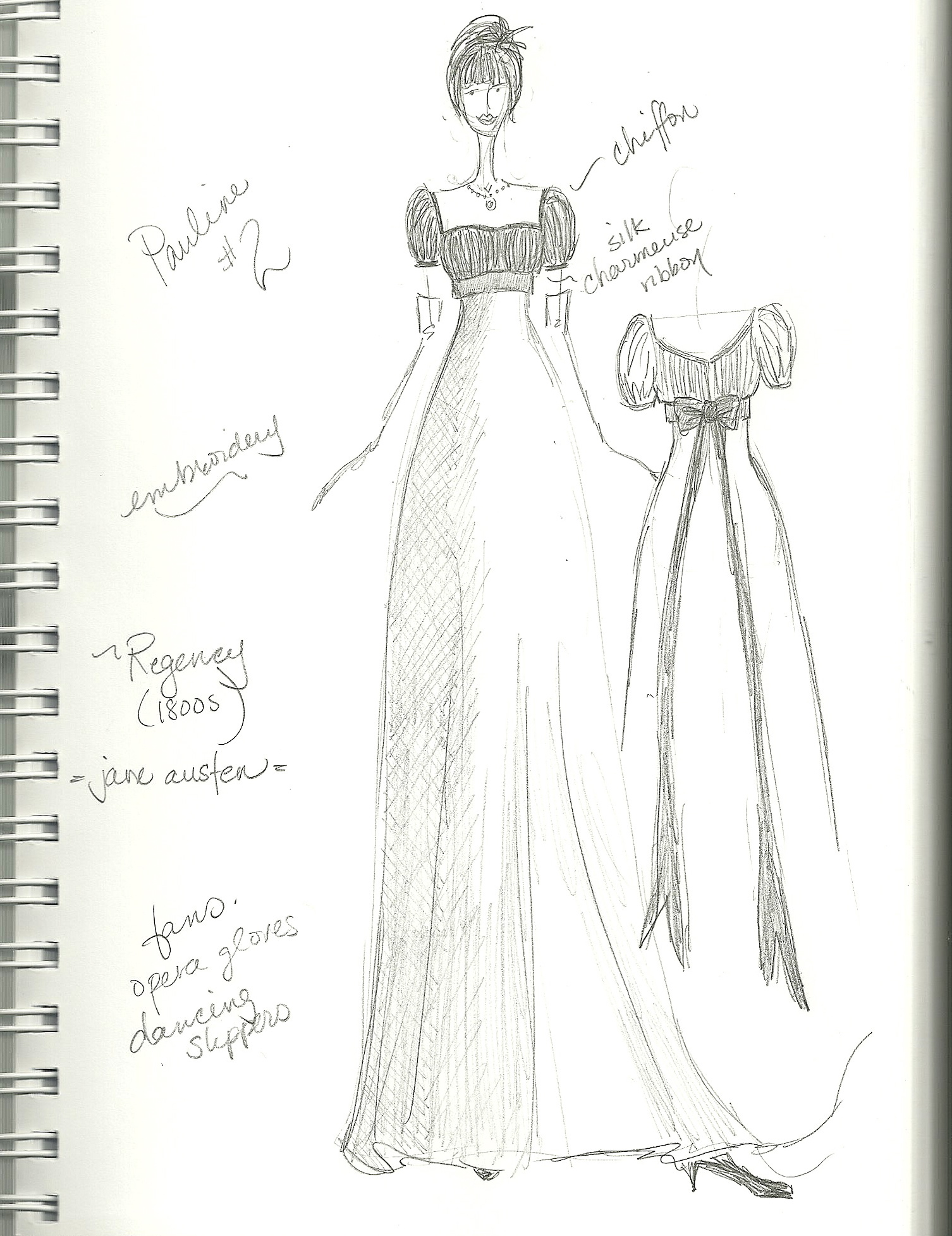 1506x1955 Pauline~ Sketch - Frock Sketch