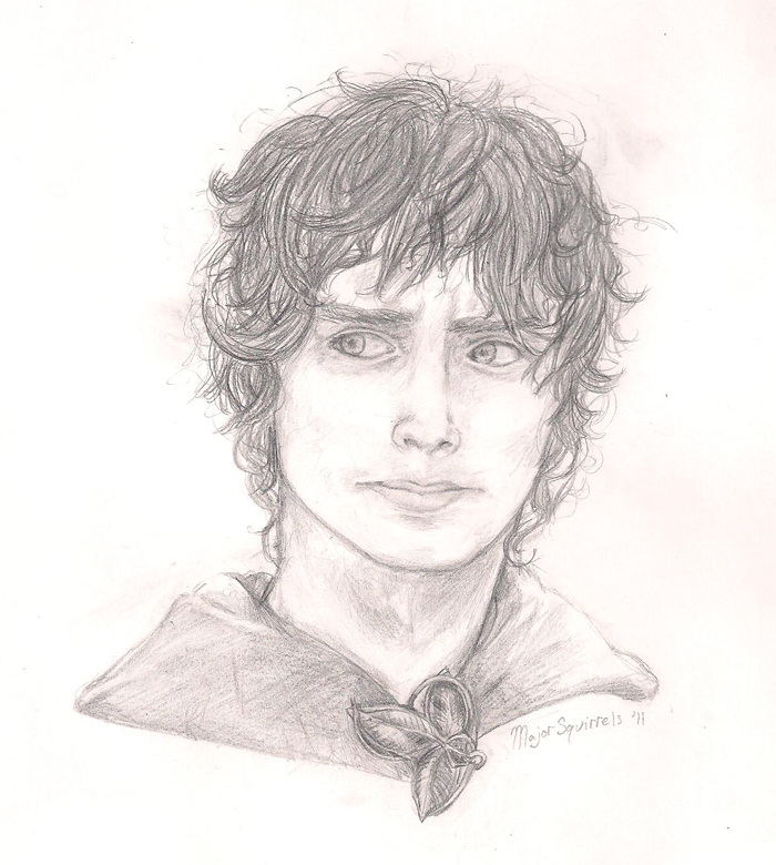 700x780 Frodo Drawing Amazing Drawing Skill - Frodo Sketch