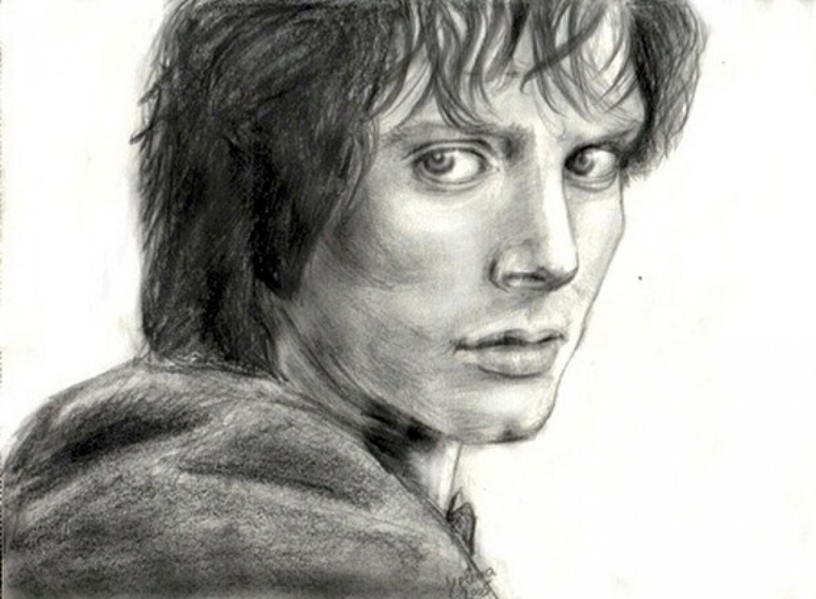 1185x870 Frodo Drawing Photos Drawing Skill - Frodo Sketch