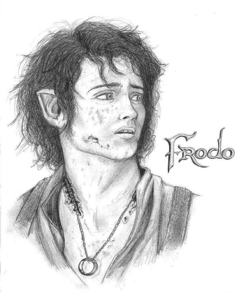 823x1008 Frodo By Stranglynormal - Frodo Sketch